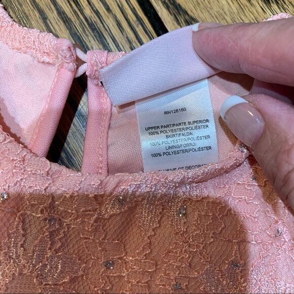 Little Lass Adorable Pink Floral Fancy Dress size 24 Months - Picture 10 of 12